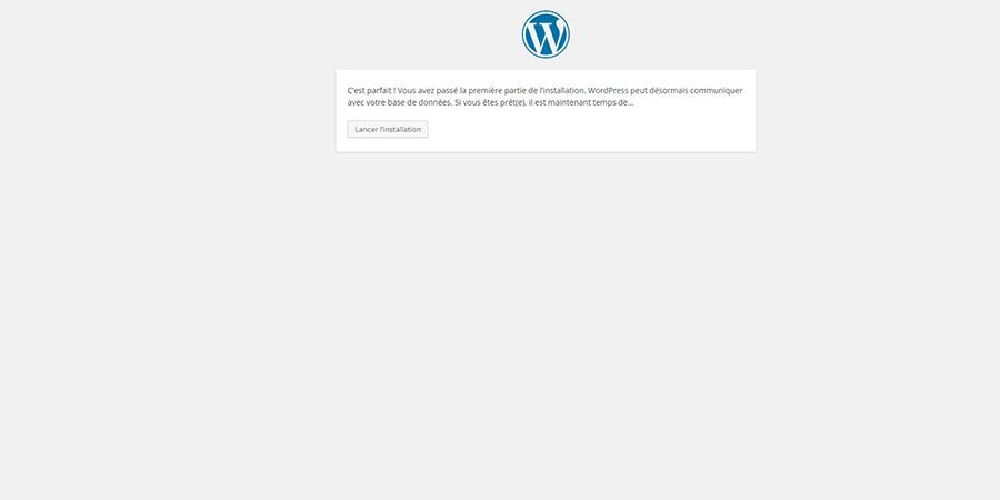 installer wordpress étape 3